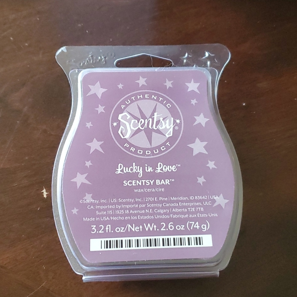 Discontinued Scentsy Lucky in Love Wax Bar